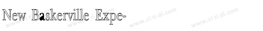 New Baskerville Expe字体转换